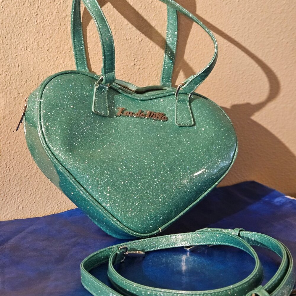 Lux de Ville  Sweet Heart Tote Mermaid Blue